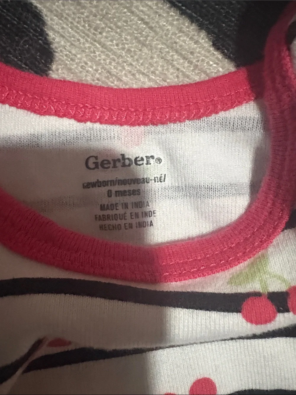 Gerber Pink Newborn Onesie with White Dot Detail 4 bundle